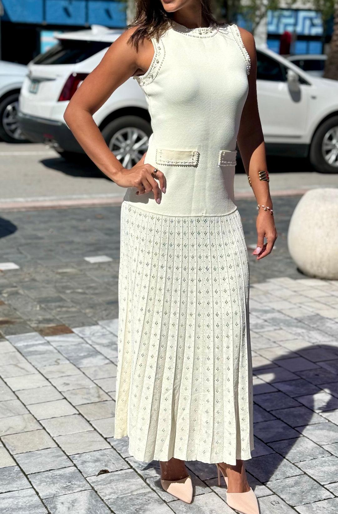 Viva knit Maxi Dress – Essence Miami