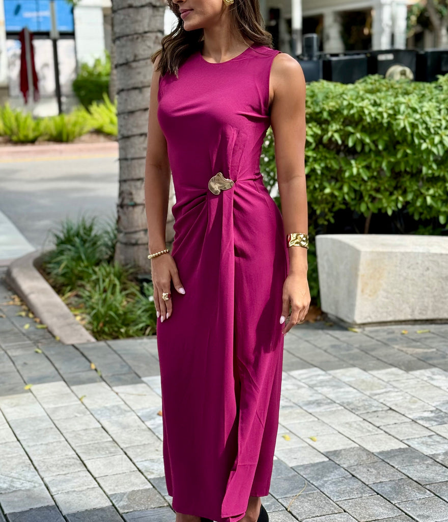 midi satin slit dress Enchanted Black Satin Slip Midi Dress